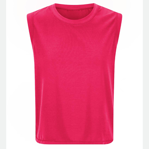 Camiseta sin mangas ajustada para mujer, informal, deportiva, de color sólido, transpirable, para entrenamiento, ropa deportiva de verano - Product Image 1