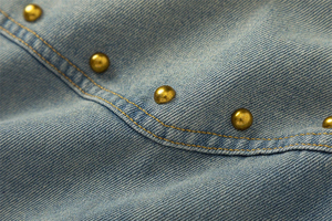 <span class=keywords><strong>Camicia</strong></span> in Denim da <span class=keywords><strong>Donna</strong></span> 100% Cotone Organico con Colletto Rialzato, Vestibilità <span class=keywords><strong>Slim</strong></span>, Manica Corta, Estiva, Casual, di Qualità - Product Image 3