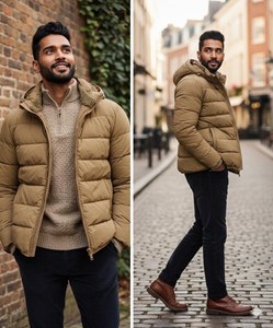 Mens Lightweight Insulated Waterproof Windproof Breathable Puffer <b>Jacket</b> Quilted Winter Outerwear Customizable for Wholesale - Product Image 4