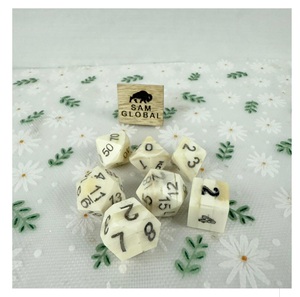 Real Buffalo Horn <b>Dice</b> <b>Set</b> Handmade Carved Polyhedral Gaming <b>Dice</b> for DND RPG Role Play and Tabletop Board Game - Product Image 6