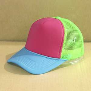 Unisex Pink Red Striped <b>Mesh</b> Trucker Hat Breathable Adjustable Casual Cap Spring Summer Adult - Product Image 5