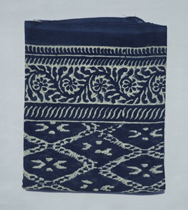 Hand Block Print Cotton <b>Sarong</b> Pareo Indigo Ikat Leopard Paisley Beach Wrap Women 1 Boho <b>Bikini</b> Cover Lightweight Resort Wear - Product Image 1