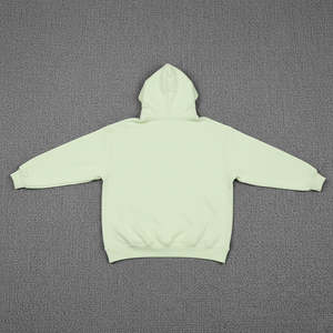 เสื้อฮู้ดดี้ผู้หญิงสีเขียวอ่อน ดีไซน์สวย ผ้าฟลีซ 100% แขนยาว ทรงหลวม ไซส์ใหญ่พิเศษ - Product Image 6