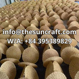 Corporate Event Rattan <b>Table</b> <b>Mat</b> Hand-Made <b>Round</b> Placemat for Professional Function Decor Durable Fiber <b>Mat</b> - Product Image 4