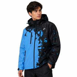 2026 Trendy Customized Design Zip up <b>Heat</b> Reactive Fabric <b>Heat</b> Reactive Jacket Windbreaker <b>Coat</b> Blue <b>Heat</b> Reactive Men's Jackets - Product Image 2
