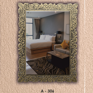 A-306 Antique <b>Mirror</b> <b>Wall</b> Hanging Perfect for adding a contemporary touch to your living room bedroom hallways or office spaces - Product Image 3