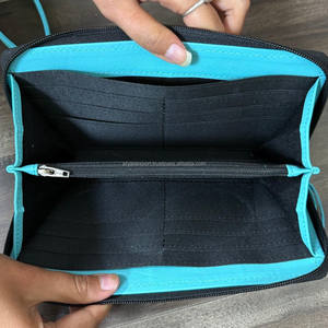 Portefeuille de voyage en cuir pour femme avec blocage RFID, fermeture éclair intégrale, pochette à main en cuir repoussé, grand porte-téléphone, pochette de soirée pour femme - Product Image 6