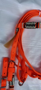 Licol d'entraînement souple en cuir/nylon réglable, couleur personnalisée, modèle 2026 - Product Image 3