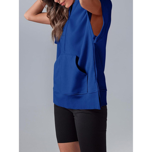 Custom Womens Oversized Half <b>Zip</b> Eco-Friendly 100% Cotton Lightweight Full Sleeve <b>Hoodie</b> Sweatshirt <b>Pockets</b> Casual Plus Size - Product Image 3