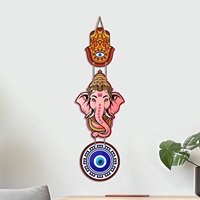 Décoration murale Bal Ganesh Protection Contre le Mauvais Œil pour la Maison - Nazar Battu pour Entrée, Salon, Chambre, Temple