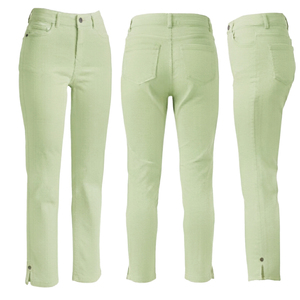Pantalon droit taille mi-haute pour femme, décontracté et de soirée, printemps-été, longueur intégrale, teint en pièce, lavable, respirant, 6.93 OZ - Product Image 3