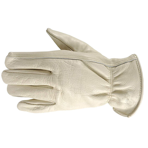 Guantes de trabajo transpirables y cómodos para la seguridad de las manos, precio al por mayor, guantes de trabajo de cuero vacuno de alta calidad para la seguridad al conducir. - Product Image 5