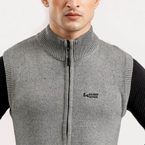 Suéteres de punto con cremallera para hombre, hechos con material 100% algodón, los más vendidos, en oferta. - Product Image 5