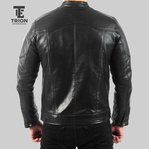 Chaqueta de Cuero de Diseño Personalizado para Hombre, Estilo Moderno, Chaqueta de Cuero Profesional Impermeable de Alta Calidad para Hombre, Venta al por Mayor - Product Image 2