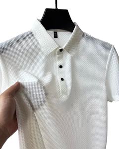 Camisa de Golf Casual para Hombre, de Algodón Transpirable, con Logotipo Personalizado, Impresión Digital 3D, Manga Corta, Estilo Urbano, Talla Personalizada - Product Image 1