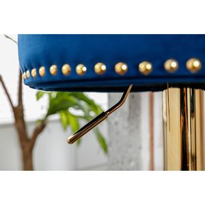 Set di 2 sgabelli da Bar girevoli altezza da bancone regolabile con poggiapiedi Comfort per cucina e sala da pranzo 2 pz/set - Product Image 6