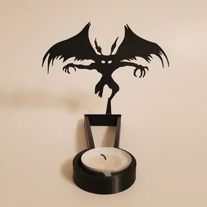Portavelas de Metal Hecho a Mano para Halloween, Silueta de Calabaza Zombi Negra, Decoraciones para el Hogar de Halloween - Product Image 3