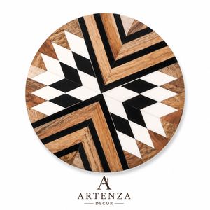 Salvamantel de Nácar con Acabado Natural, Salvamantel Incrustado, Decoración Moderna, 500 mm de Diámetro, 5 mm de Grosor, Juego para Mesa de Comedor, Uso Diario - Product Image 4