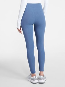 Women's <b>High</b> <b>Waist</b> Solid Color Sporty <b>Leggings</b> With Pockets Full Length Stretch Breathable Knitted Yoga Pants - Product Image 4