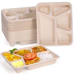 Food Safe Bagasse <b>Disposable</b> <b>Plate</b> <b>Disposable</b> Serving Solution For Hotels Cafes And Catering Businesses - Product Image 6