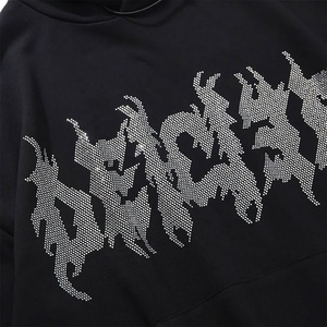 Alta calidad 100% algodón en blanco tamaño Regular Sudadera con capucha ropa de calle moda personalizada hombres sudaderas con capucha con logotipo personalizado - Product Image 4