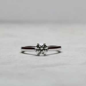 Round Cut Diamond Engagement Ring 1 Carat 10k 14k 18k Solid Gold CVD Lab Grown Solitaire Prong Set Minimal Proposal Bands Women - Product Image 2