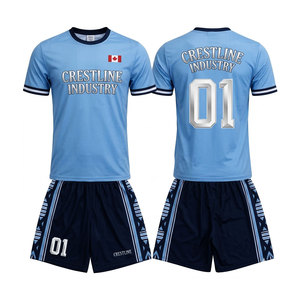 Tenue d'équipe de football personnalisée OEM, maillot et short de football, vêtements de sport respirants, maillots de sport - Product Image 1
