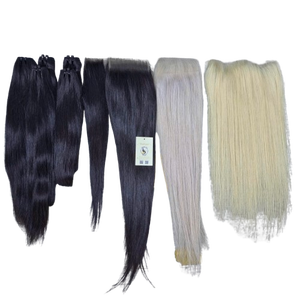 ผมต่อเวียดนามแท้สีบลอนด์แบบตรงและแบบหยักศก  ขนาด 5x5 HD Closures  แบบปมเล็ก  จัดส่งเร็ว  ขายส่ง - Product Image 1