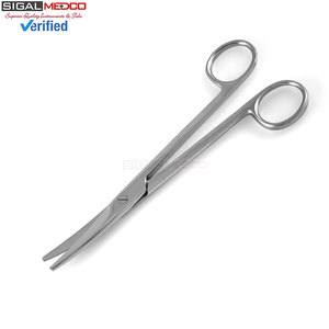 กรรไกรผ่าตัดคุณภาพพรีเมียม ปลายโค้งมน ทำจากสแตนเลส ขนาด 17.15 ซม. ใช้ซ้ำได้ แบบใช้มือ - Product Image 4