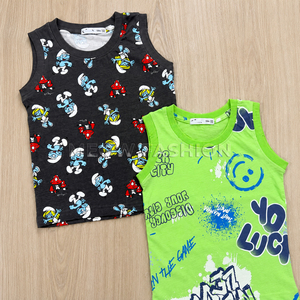 เสื้อกล้ามเด็กพิมพ์ลายการ์ตูนขายส่ง ผ้าฝ้ายนุ่ม ระบายอากาศได้ดี ปรับแต่งได้ เหมาะสำหรับใส่ในฤดูร้อน ใส่ได้ทุกวัน และกิจกรรมสบายๆ - Product Image 3