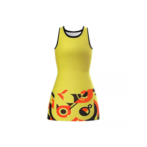 Vestido de Tenis Ajustado sin Mangas para Mujer, Color Morado Degradado, Sublimado, Absorbente de Humedad, Ropa Deportiva para Todas las Temporadas - Product Image 6