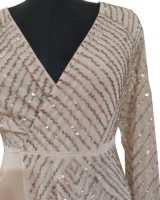 Nouvelle Robe de Soirée Élégante Grande Taille pour Femme, Faite Main, Broderie Perlée, Taille Basse, Antistatique, Coupe Slim