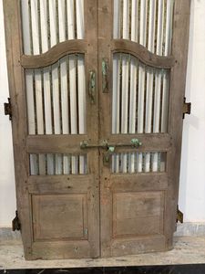 Antique Solid Wood Door Panels with Hand Carved <b>Frame</b> Eco-Friendly for Bedroom Outdoor Living Room Home Furniture - Product Image 5
