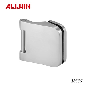 ALLWIN 1028 Charnière de porte en verre en laiton massif de type D, clip de suspension pour salle de bain en verre de 6 à 10 mm - Product Image 5