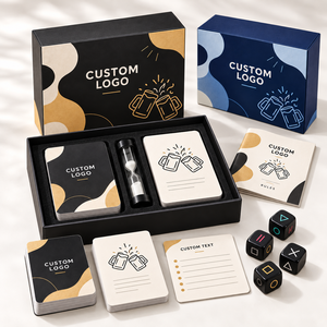 Jeu de cartes personnalisé avec logo, impression personnalisée de qualité 350 g/m², pour fêtes, jeux de société, couples, adultes, jeux de boisson, avec jeu de cartes et plateau de jeu - Product Image 5
