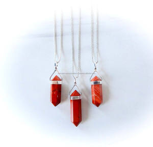 Collier chaîne simple en laiton plaqué argent sterling avec zircon, forme pyramide tendance, bijou cadeau pour femme - Product Image 2