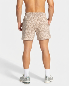 Custom Men's Leapord Print Contrastline Board <b>Short</b> Premium Quality Cotton <b>Fleece</b> Breathable Streetwear Custom Logo <b>Shorts</b> OEM - Product Image 2