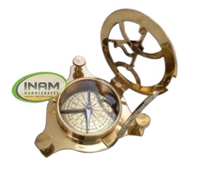 Sundial Brújula de latón náutica hermosa y de diseño única decorativa hecha a mano INAM artesanías - Product Image 1