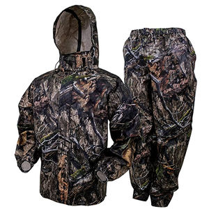 Traje de caza impermeable y transpirable con cremallera frontal completa ajustable en 2 direcciones y camuflaje. - Product Image 1