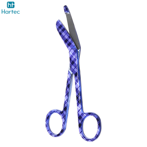Tijeras para Vendajes de Acero Inoxidable de Color Morado, Instrumentos Quirúrgicos Profesionales de Primeros Auxilios para Enfermeras - Product Image 2