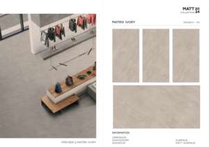 Azulejos de porcelana de estilo moderno con superficie mate de 60x120cm, 600x1200mm, tamaño 24x48 para un diseño elegante de paredes y suelos interiores. - Product Image 3