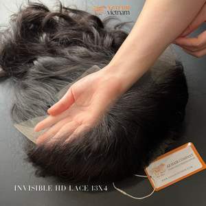 100% pur brut non transformé vierge dentelle avant perruques de cheveux humains longue durée Remy cheveux tissage du Vietnam - Product Image 6