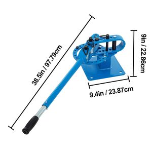 YP 9 Piegatubi Manuale Compatto da Banco con 7 Matrici per Tubi da 1-3 Pollici, per Lavorazione Metalli, 44ft Mount Powd per Piegatura Tubi, Aste e Profili - Product Image 3