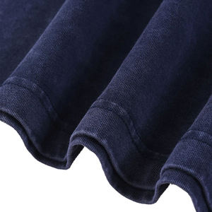 Camiseta de Manga Corta con Cuello Redondo para Hombre, 100% Algodón Jersey, Corte Regular, Color Sólido, Estilo Casual Vintage, Transpirable, de Secado Rápido, Tejido de Punto - Product Image 3