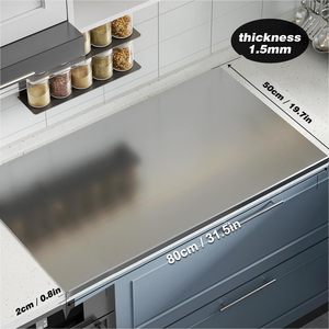 Planche à découper double face en acier inoxydable 304 de qualité supérieure, compatible lave-vaisselle, écologique, hygiénique, non poreuse, pour la viande en cuisine - Product Image 6