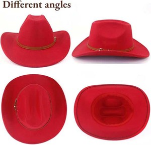 Genuine Distressed Leather <b>Hat</b> Western Cowboy Style Wide Brim <b>Bush</b> <b>Hat</b> Durable Outdoor Gear USA Europe Market Trend Style - Product Image 2