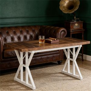 Sturdy & Durable Multifunctional Farmhouse <b>Dining</b> <b>Table</b> Wooden <b>Table</b> Only - Product Image 4