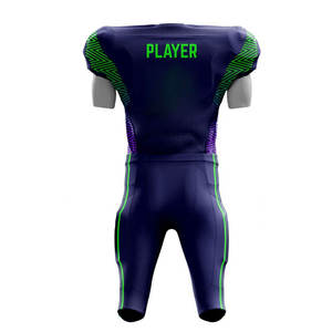 Uniforme de Fútbol Americano Sublimado Unisex, Cuello en V, Manga Corta, Ajustado, Absorbente de Humedad, Estampado Geométrico, Poliéster - Product Image 2