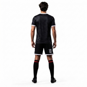 Uniformes de Fútbol de Poliéster de la Mejor Calidad con Diseño Personalizado y Servicio de Impresión de Logotipo OEM para Ropa Deportiva con Nombre y Estilo para Adultos - Product Image 4