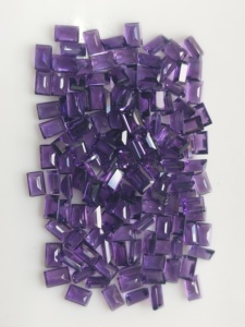 Ametyste africaine naturelle, taille baguette 6x4MM, violet, meilleure qualité, pierres précieuses en vrac pour la fabrication de bijoux - Product Image 4